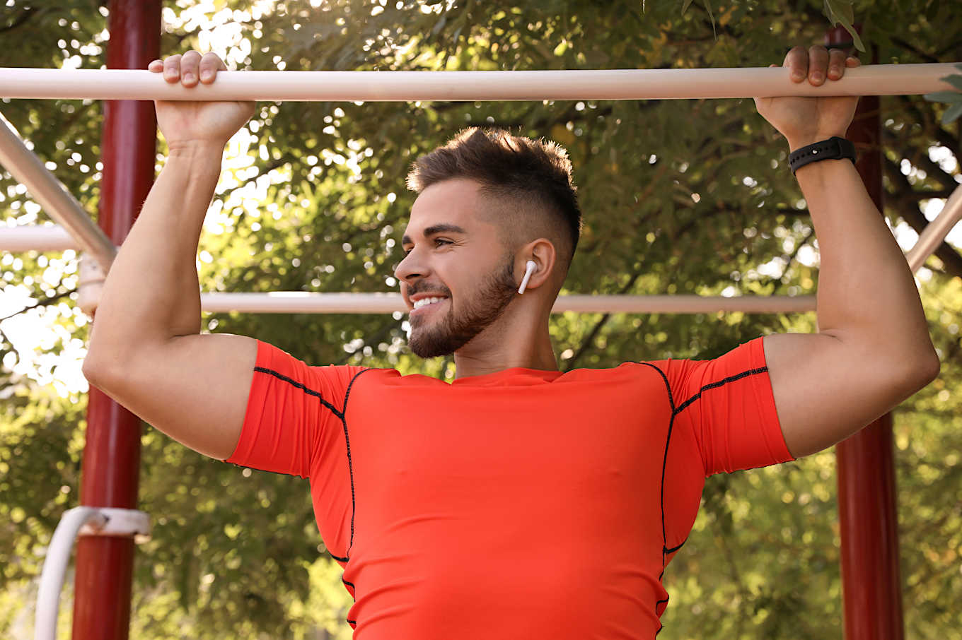 Working out with music